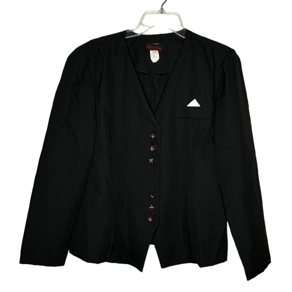 Vintage‎ Bonfire Black Suit Jacket